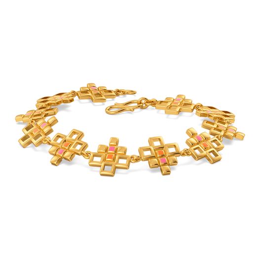 Grid Rules Gold Bracelets
