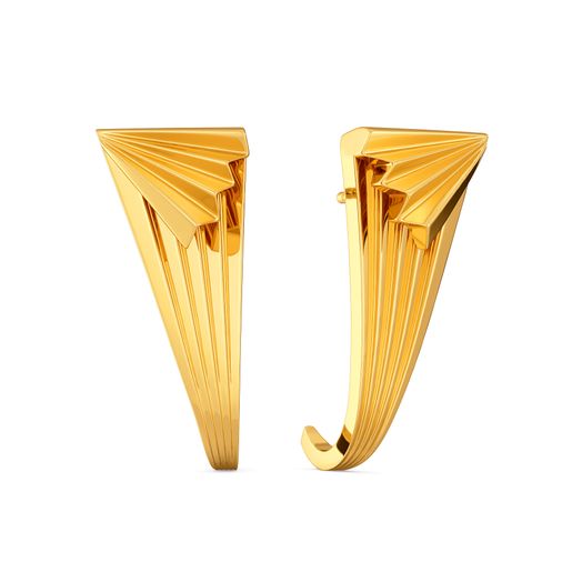 Regally Layered Gold Earrings