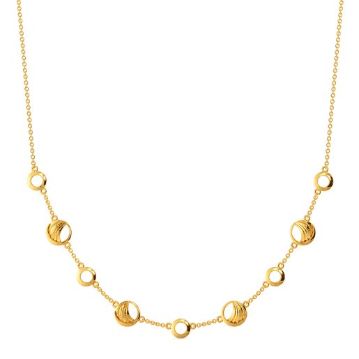 Parade O Pleat Gold Necklaces