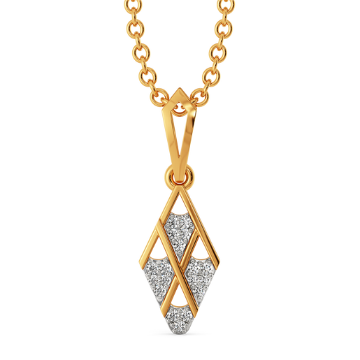 Pretty Bold Plaid Diamond Pendants