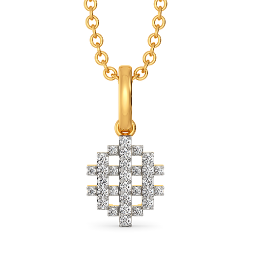 Plaid is the Key Diamond Pendants