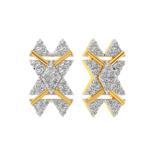 Fitness Goals Diamond Earrings