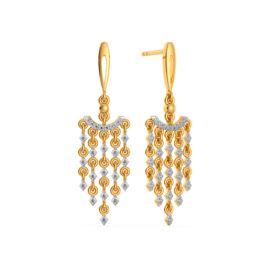 Gleam Cluster  Diamond Earrings