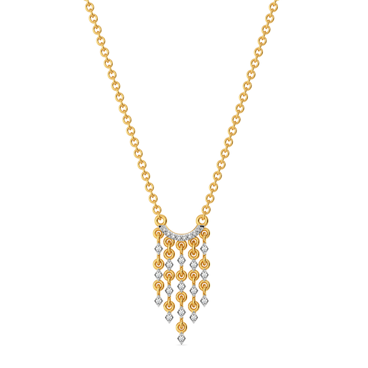 Gleam Cluster  Diamond Necklaces