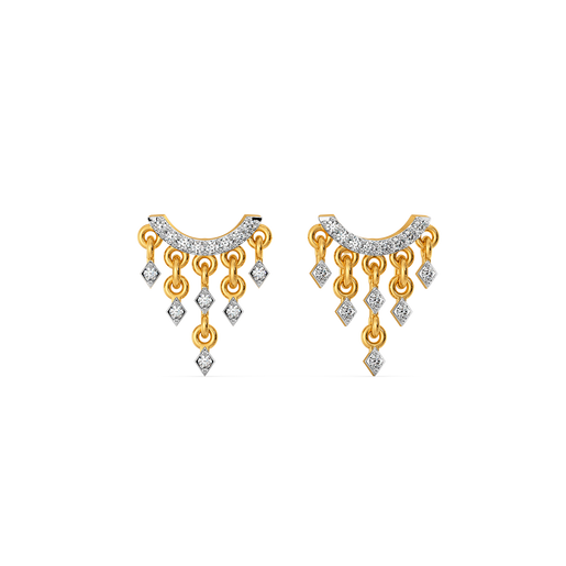 Gleam Cluster  Diamond Earrings