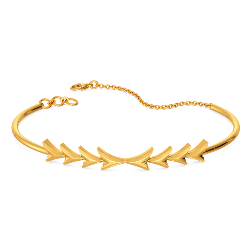 Punk Polished Gold Bangles