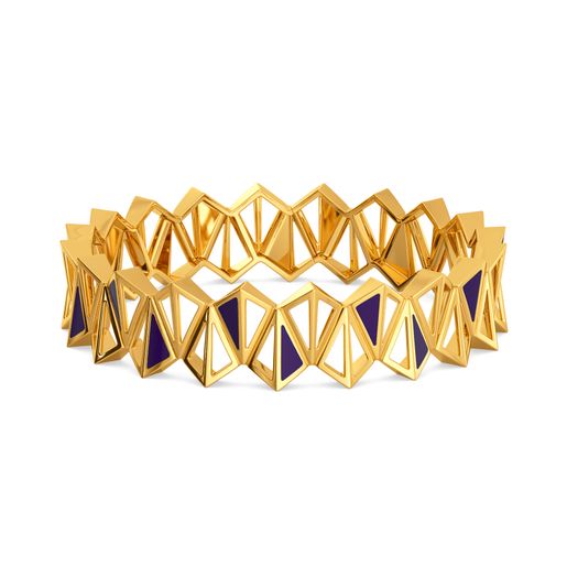 Pane O Plum Gold Bangles
