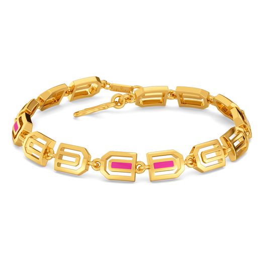 Pink Punch Gold Bracelets