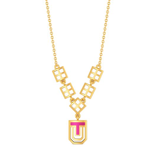 Pink Punch Gold Necklaces