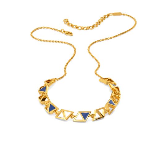 Blue Blaze Gold Necklaces
