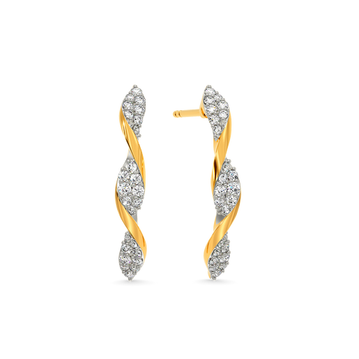 Ruffle Romance Diamond Earrings