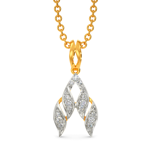 Ruffle Sheer Diamond Pendants