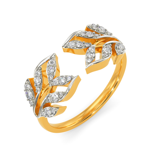 Ruffle Fling Diamond Rings