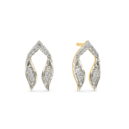 Ruffle Fling Diamond Earrings