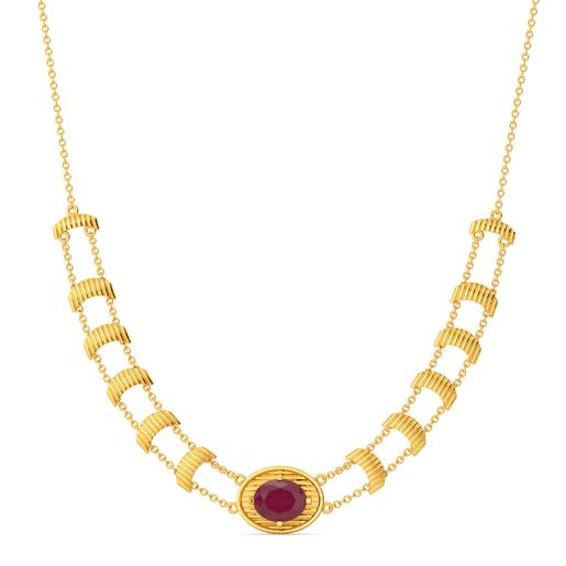 Scarlet Groove Gemstone Necklaces