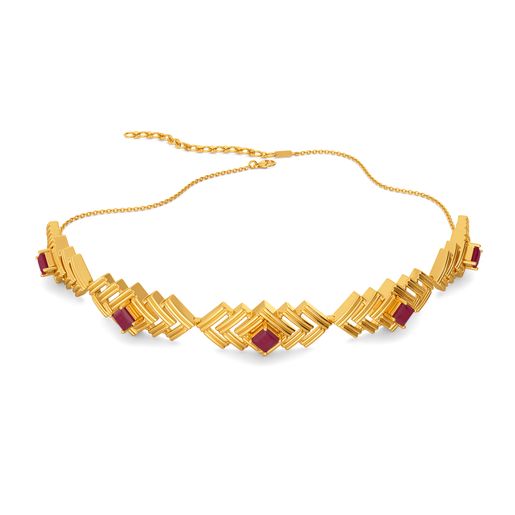 Scarlet Stride Gemstone Necklaces