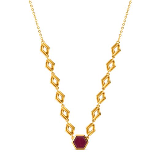 Crimson Stars Gemstone Necklaces