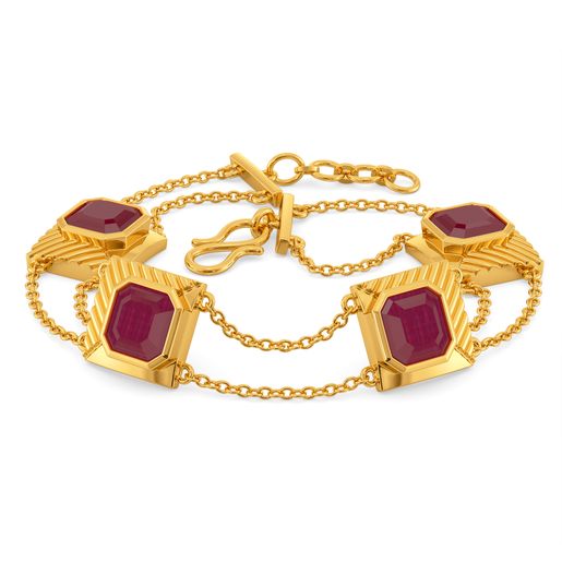Crimson Courage Gemstone Bracelets
