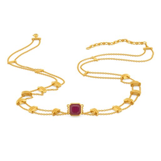 Crimson Courage Gemstone Necklaces