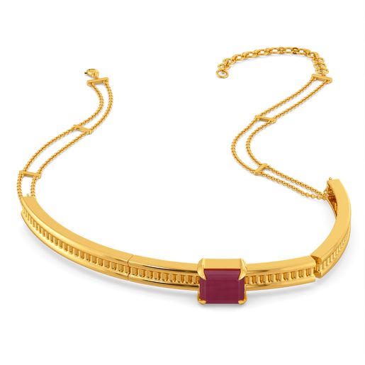 Chasing Red Gemstone Necklaces