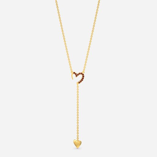 Scarlet Affection Gemstone Necklaces