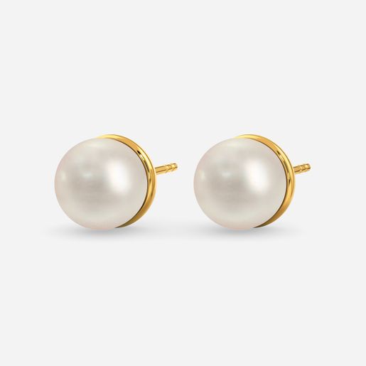 Pearl Drama Gemstone Stud Earring