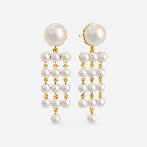 Pearl Drizzle Gemstone Earrings
