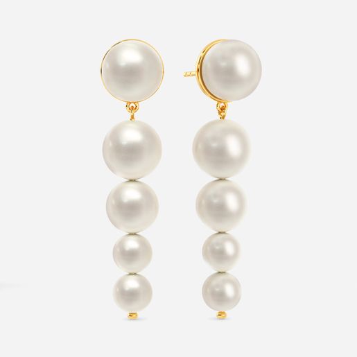Poised Pearls Gemstone Earrings