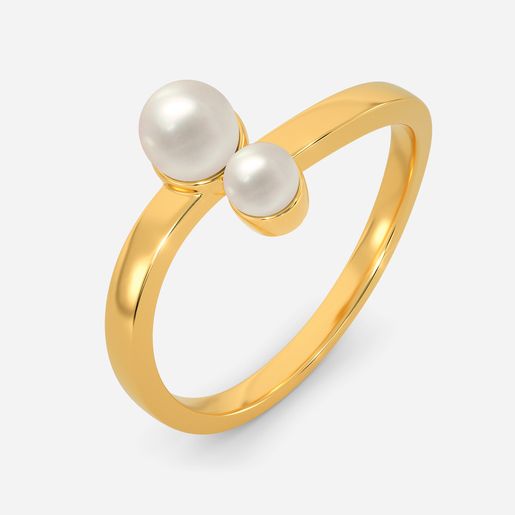 Poised Pearls Gemstone Rings
