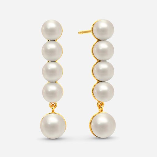 Posh Pearls Gemstone Earrings