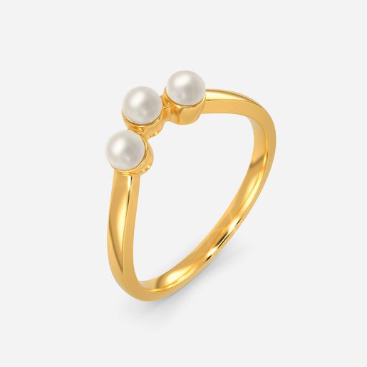 Posh Pearls Gemstone Rings