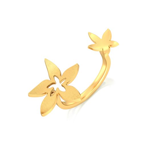 Golden Starflower Gold Rings