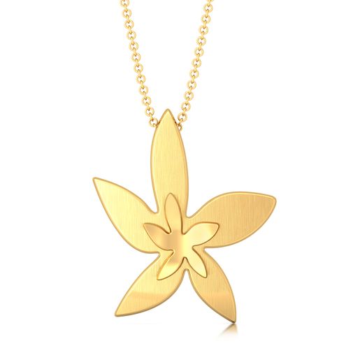 Golden Starflower Gold Pendants