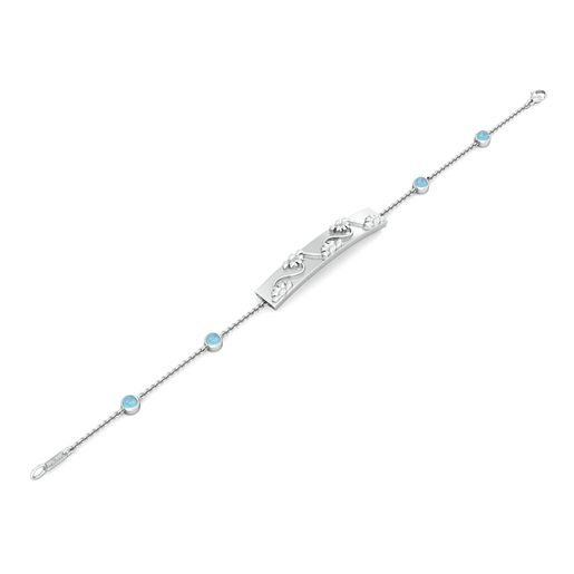 Floral Border Gemstone Bracelets