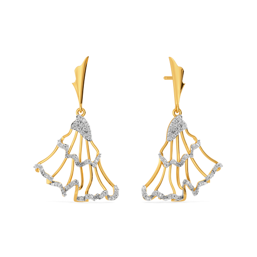Ruffles Redefined Diamond Earrings