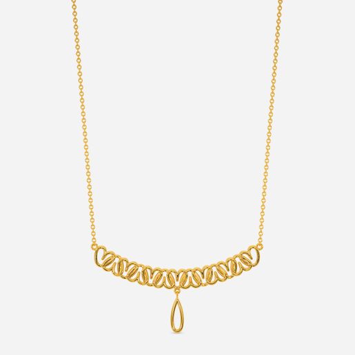Braid O Crochet Gold Necklaces