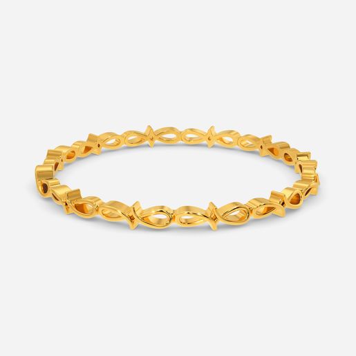 Braid O Crochet Gold Bangles