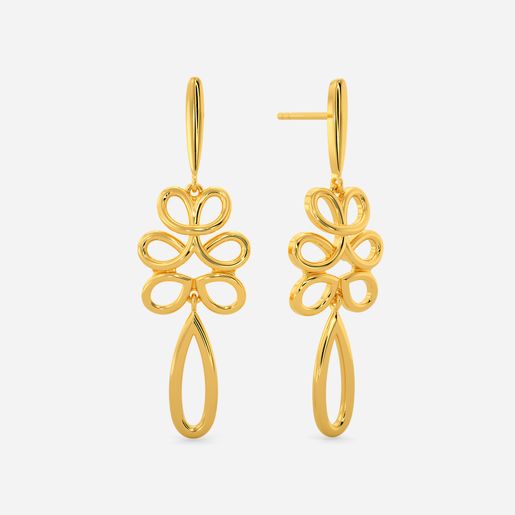 My Kinda Crochet Gold Earrings