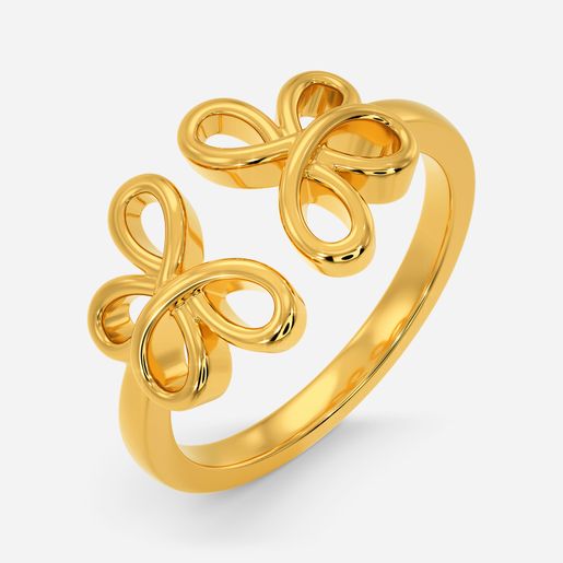 Serenade in Braids Gold Rings