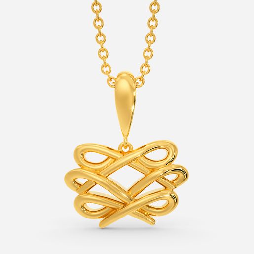 Braided Bliss Gold Pendants