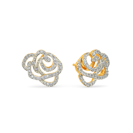 Mystique Rose Diamond Earrings