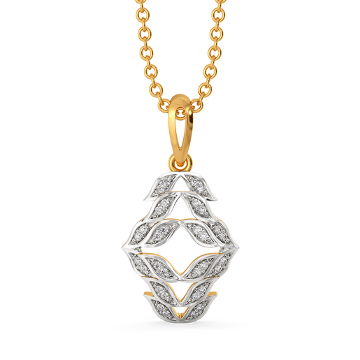 Ruffle Takeover Diamond Pendants