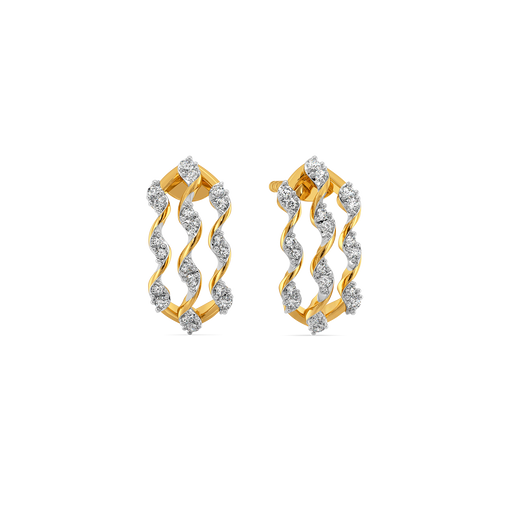 Iconically Ruffles Diamond Earrings