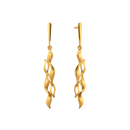 Nod to Ruffles Gold Earrings