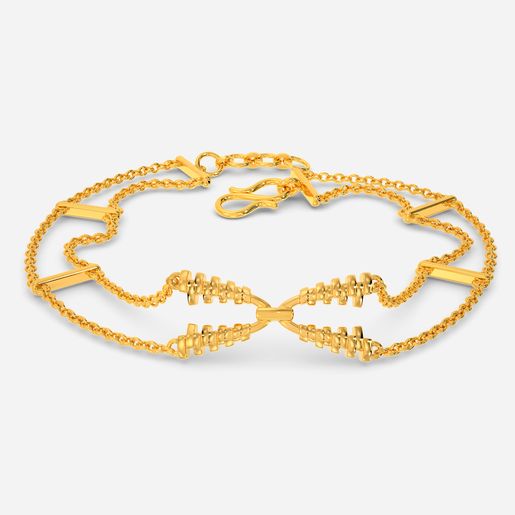 Surreal Harmonica Gold Bracelets