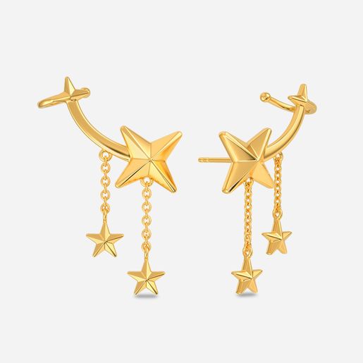 Cool Cosmo Gold Earrings