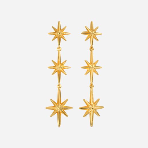 Neo Nebula Gold Earrings