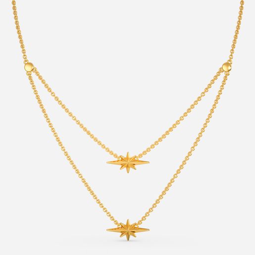 Neo Nebula Gold Necklaces