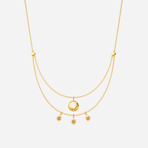 Comet Carefree Gold Necklaces