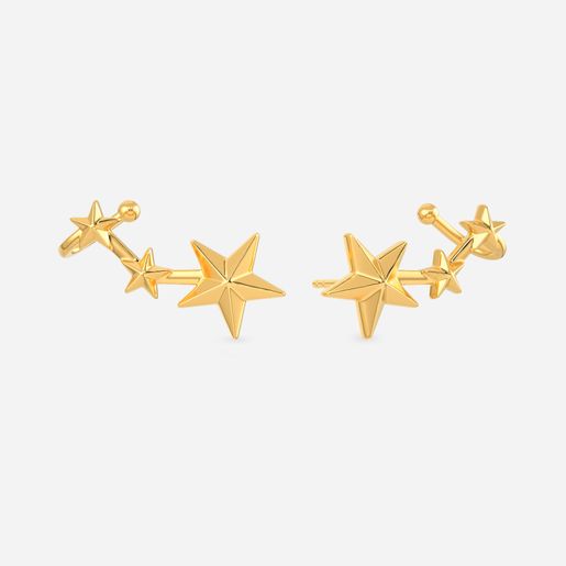 Galactic Gala Gold Earrings
